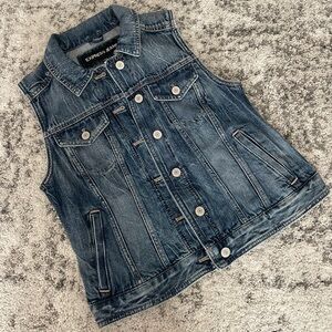 Express Sleeveless Jean Jacket - Small